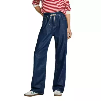 Джинсы Pepe Straight high waist, синий
