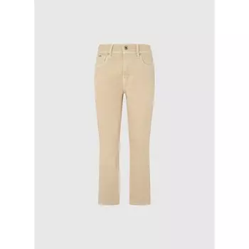 Джинсы Pepe Tapered Fit high waist, бежевый