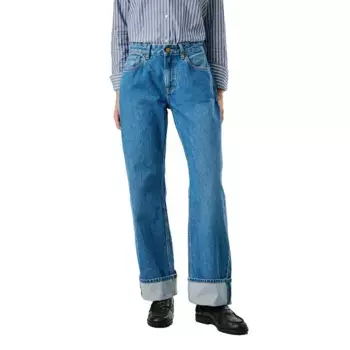 Джинсы Pepe Turn-Up Loose ST low waist, синий