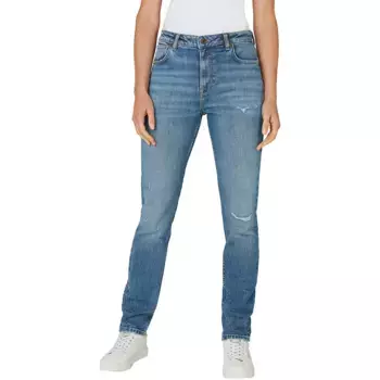 Джинсы Pepe Violet Tapered high waist, синий