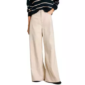 Джинсы Pepe Wide Leg high waist, бежевый
