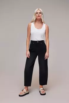 Джинсы Petite authentic barrel leg Whistles, черный