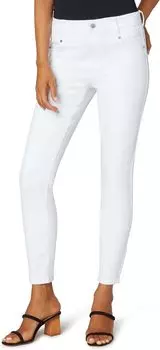 Джинсы Petite Gia Glider Pull-On Ankle Skinny in Bright White Liverpool Los Angeles, ярко-белый