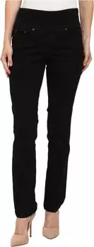 Джинсы Petite Peri Pull-On Denim Straight Leg Jeans Jag Jeans, цвет Black Void