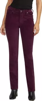 Джинсы Petite Ruby Mid-Rise Straight Leg Pants Jag Jeans, цвет Sangria