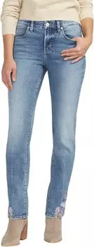 Джинсы Petite Ruby Mid-Rise Straight Leg Jeans Jag Jeans, цвет Essex Blue