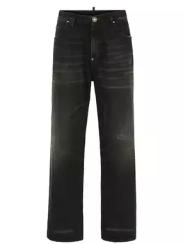 Джинсы Philipp Plein Beach Boy Fit Turbo Titan, черный