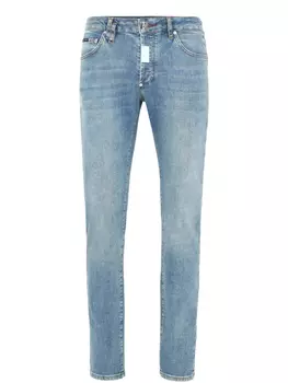 Джинсы Philipp Plein с аппликацией Hexagon, синий