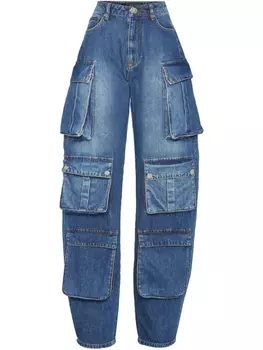 Джинсы Philipp Plein с карманами-карго, синий