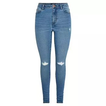 Джинсы Pieces Dana Dest Skinny Fit Mb402 high waist, синий