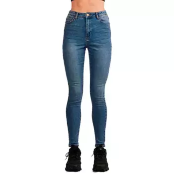Джинсы Pieces Dana Skinny Fit Mb402 high waist, синий