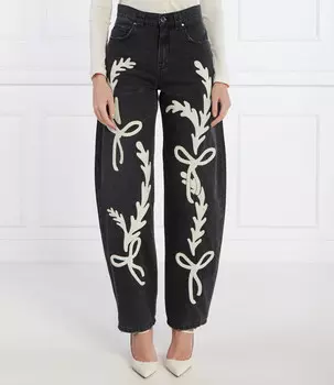 Джинсы Pinko AFTEM RODEO Oversize fit, черный