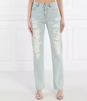 Джинсы Pinko Roxanne Straight Fit, голубой