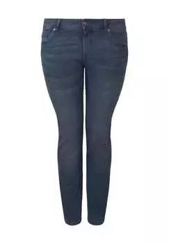 Джинсы Plus джинсы slim джинсы темные однотонные Tom Tailor Plus, мультиколор
