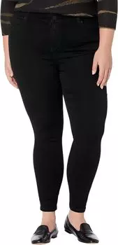 Джинсы Plus Size Abby High-Rise Ankle Skinny Jeans 28" in Black Rinse Liverpool Los Angeles, цвет Black Rinse