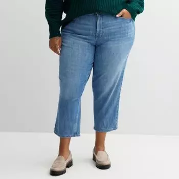 Джинсы plus size Curvy средней посадки с зауженными краями до щиколотки Sonoma Goods For Life, цвет light wash