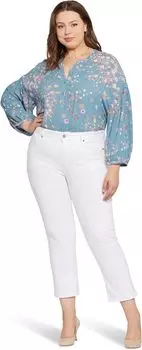 Джинсы Plus Size Marilyn Straight Ankle in Optic White NYDJ, цвет Optic White