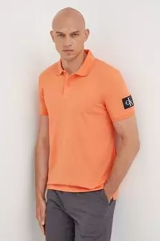 Джинсы-поло из хлопка Calvin Klein Calvin Klein Jeans, оранжевый