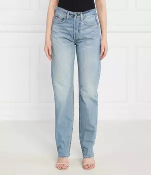 Джинсы POLO RALPH LAUREN Straight fit, небесно-голубой