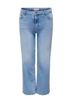 Джинсы пятикарманные, со шлевками для ремня, женские ONLY CARMAKOMA, голубой