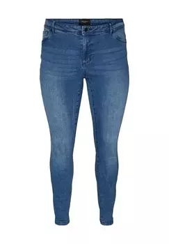 Джинсы пятикарманные, со шлевками для ремня, женские VERO MODA, цвет Medium Blu