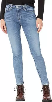 Джинсы Prima Mid-Rise Cigarette Ankle in Vapor Desire AG Jeans, цвет Vapor Desire