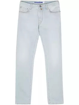 Джинсы приталенного кроя Bard Jacob Cohn, синие