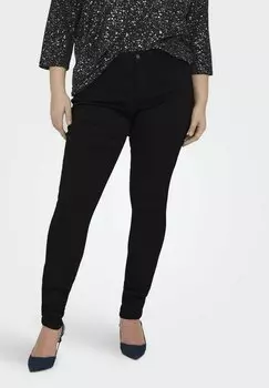 Джинсы приталенного кроя Carthunder Push Up Reg Sk Mbd Np ONLY Carmakoma, черный