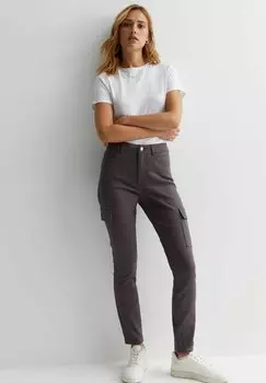 Джинсы приталенного кроя HIGH WAIST New Look, цвет dark grey