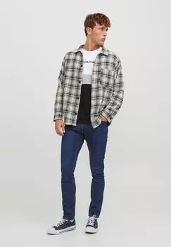 Джинсы приталенного кроя JJIGLENN JJEVAN Jack & Jones, синий деним