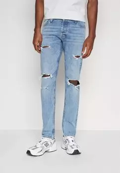 Джинсы приталенного кроя JJIGLENN JJORIGINAL Jack & Jones, синий деним