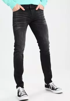 Джинсы приталенного кроя JJIGLENN JJORIGINAL Jack & Jones, черный деним