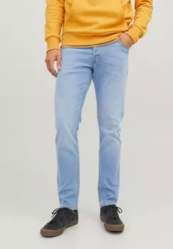 Джинсы приталенного кроя JJIGLENN JJORIGINAL Jack & Jones, синий деним