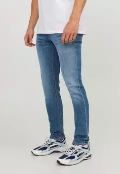 Джинсы приталенного кроя JJIGLENN JJORIGINAL Jack & Jones, синий деним