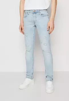 Джинсы приталенного кроя JJIGLENN JJORIGINAL Jack & Jones, синий деним