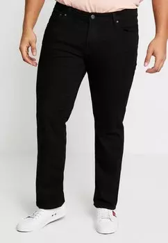 Джинсы приталенного кроя JJITIM Jack & Jones, черный деним