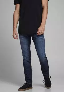 Джинсы приталенного кроя JJITIM JJORIGINAL JOS Jack & Jones, синий деним