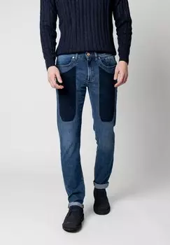 Джинсы приталенного кроя John Jeckerson, цвет denim