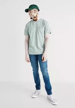 Джинсы приталенного кроя Luke Lee, цвет blue denim