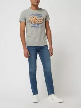 Джинсы приталенного кроя на стрейче, модель Glenn Jack & Jones, джинс