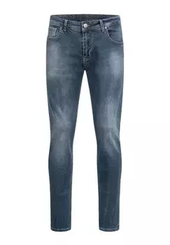 Джинсы приталенного кроя синие INDUMENTUM, синий
