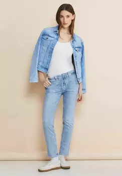 Джинсы приталенного кроя Street One, цвет blau