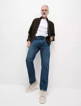 Джинсы прямого кроя 360 Flex Stretch Marks & Spencer, средний синий