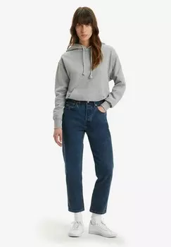Джинсы прямого кроя 501® CROP Levi's, синий деним
