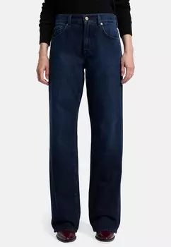 Джинсы прямого кроя 7 for all mankind, темно-синий