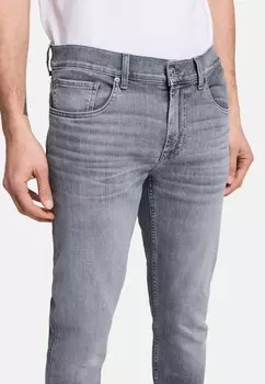 Джинсы прямого кроя 7 for all mankind, серый
