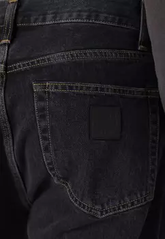 Джинсы прямого кроя AARON PANT Carhartt WIP, цвет Black Denim