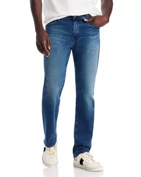 Джинсы прямого кроя AG Everett, синий