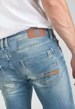 Джинсы прямого кроя AJUST LONGUEUR Le Temps Des Cerises, синий