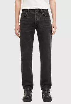 Джинсы прямого кроя AllSaints, черный